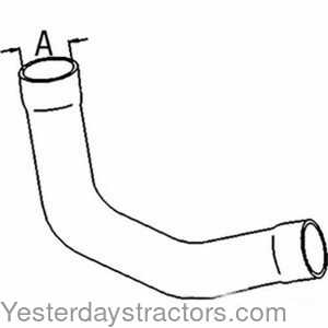 John Deere 7200 Radiator Hose - Upper 150814