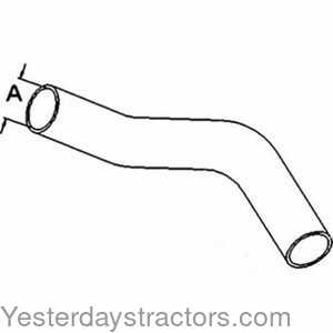 John Deere 7510 Radiator Hose - Upper 150815