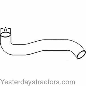 John Deere 7810 Radiator Hose - Lower 150834