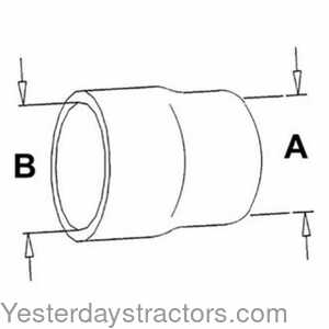 John Deere 8960 Radiator Hose - Upper 150876