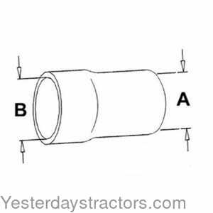 John Deere 8960 Radiator Hose - Lower 150885