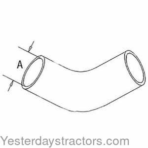 John Deere 8640 Radiator Hose - Lower 150886