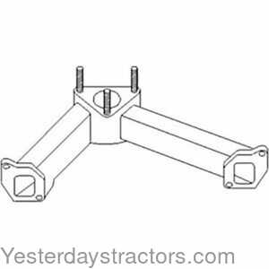 Massey Ferguson 274 4 Exhaust Manifold 150928