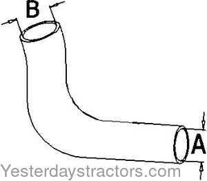 Oliver 550 Radiator Hose 156542A