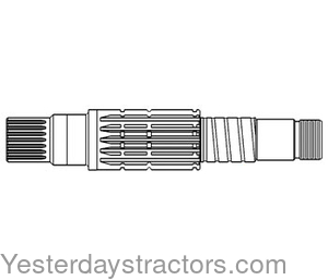 Oliver 1750 Transmission Input Shaft 156892A