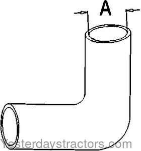 Oliver 1650 Radiator Hose 157434A