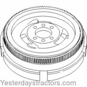 John Deere 7020 Flywheel With Ring Gear 159163