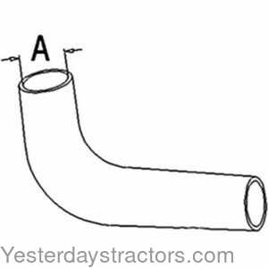 Oliver 1800 Radiator Hose - Upper 159193