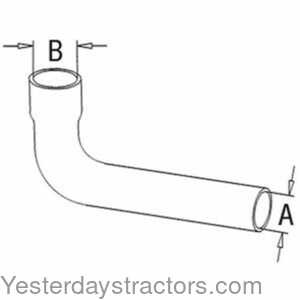 Massey Ferguson 362 Radiator Hose - Upper 159437