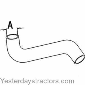 Massey Ferguson 50D Radiator Hose - Upper 159493