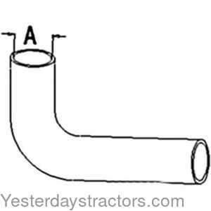 Case 2590 Radiator Hose - Upper 159613