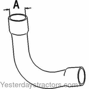 Ford Major Radiator Hose - Upper 159658