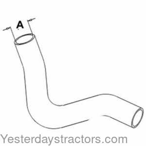 John Deere 410 Radiator Hose - Upper 159699