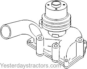 Oliver 1555 Water Pump 162804AS