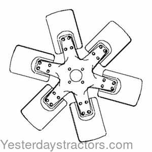 Massey Ferguson 285 Fan Blade - 6 163843
