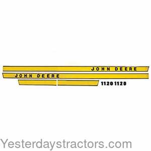 John Deere 1120 1120 Hood Decal 164852