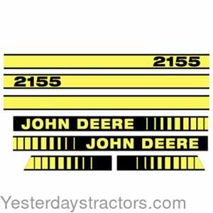 John Deere 2155 2155 Hood Decal 164866