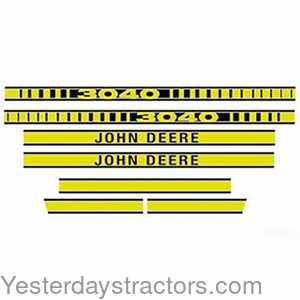 John Deere 3040 3040 Hood Decal 164878