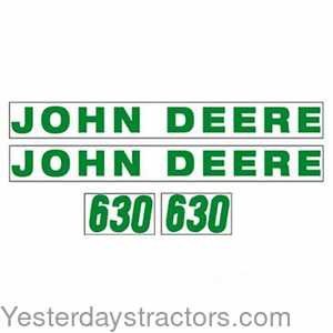 John Deere 630 Hood Decal 164927