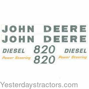 John Deere 820 Hood Decal 164932
