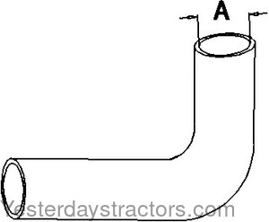 Oliver White 2 155 Radiator Hose 166288A