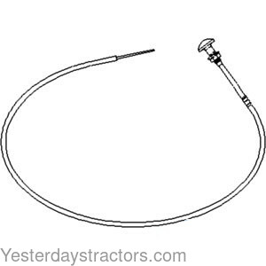 Massey Ferguson 565 Fuel Shut-Off Cable 1667640M1