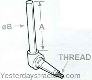 Ferguson TO35 Spindle 180346M92