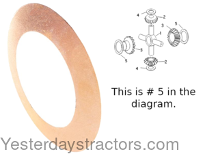 Ferguson TEF20 Differential Planetary Thrust Washer 181247M1