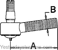 183388M91 Tie Rod 183388M91