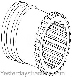 Massey Ferguson 135 Planetary Shifter Coupler 184770M3
