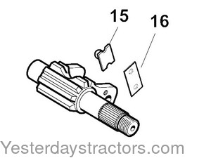 1850016M1 Rockershaft 1850016M1