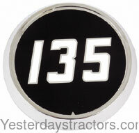 Massey Ferguson 135 Hood Emblem 1865460M1