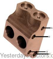 Massey Ferguson 135 Hydraulic pump valve chamber assembly 1868435M3VA