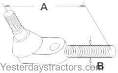 Massey Ferguson 50 Tied Rod End 192863M1