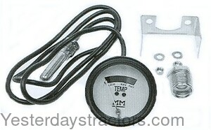 Minneapolis Moline JETSTAR Water Temperature Gauge - Black Bezel 30-3485587