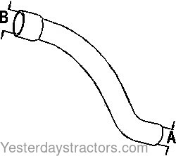 Oliver White 2 150 Radiator Hose 303154912