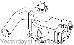 Oliver White 2 105 Water Pump 303217744