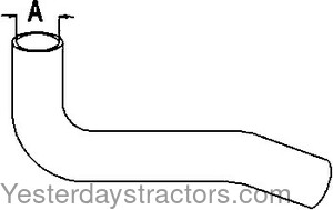 Oliver White 2 180 Radiator Hose 303287092