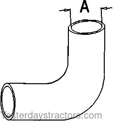 Oliver White 2 85 Radiator Hose 303337456