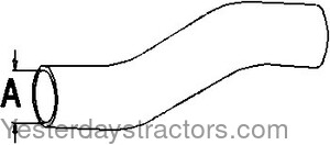 Oliver 185 Radiator Hose 303424243