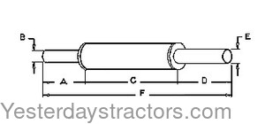 Farmall B414 Muffler 3046362R91