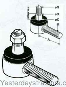 Oliver 1365 Tie Rod End 31-2901916