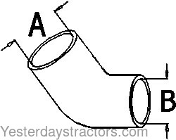 Oliver 1465 Radiator Hose 312900986