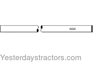 Farmall Super C Brake Pedal Shaft 355971R1