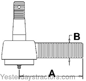 Farmall A1 Tie Rod End 356541R91