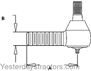 Farmall 1570 Tie Rod End 359775A1