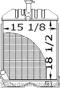 Massey Ferguson 240 Radiator 3599709M92