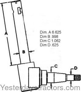 364010R92 Spindle - Right Hand 364010R92