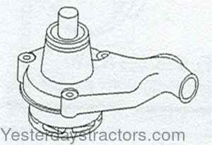 Massey Ferguson 298 Water Pump 3641363M91