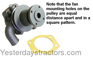 Massey Ferguson 2135 Water Pump - With Pulley 3641823M91